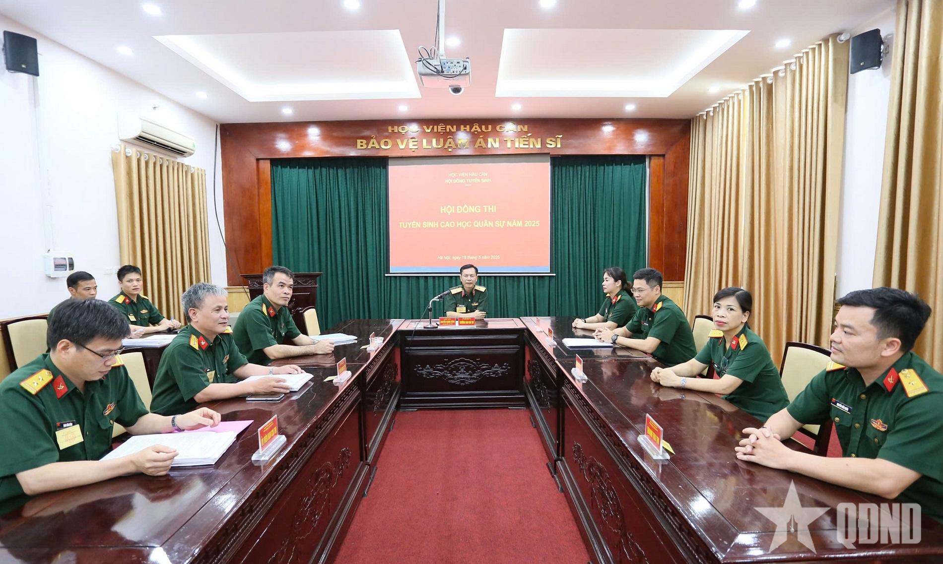 Học viện Hậu cần tổ chức thi tuyển sinh cao học quân sự năm 2025